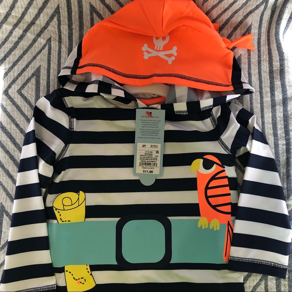 Cat and Jack boys swim shirt